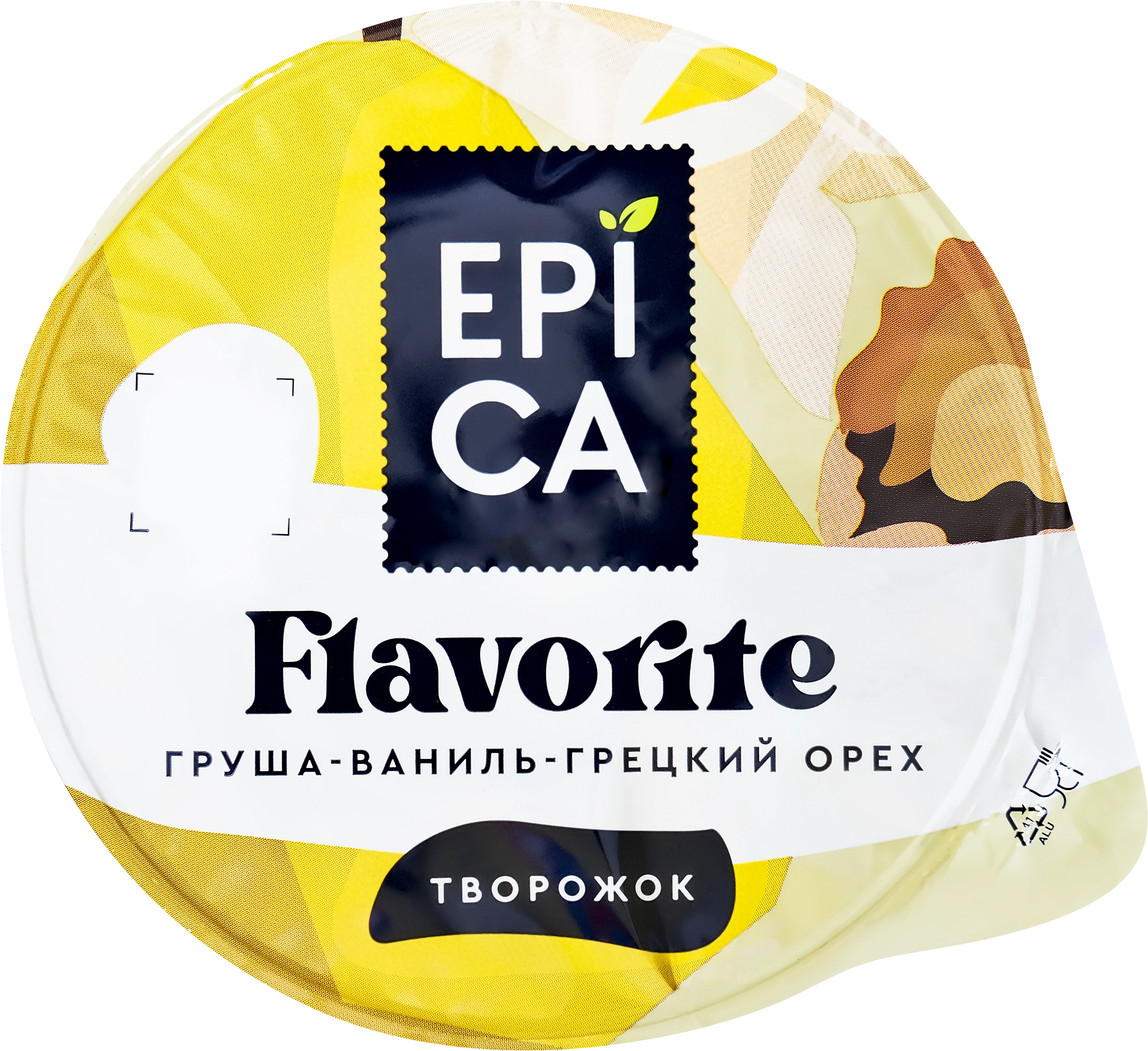 Десерт творожный EPICA Flavorite Груша, ваниль, грецкий орех 8%, без змж,  130г - купить с доставкой в Москве и области по выгодной цене -  интернет-магазин Утконос