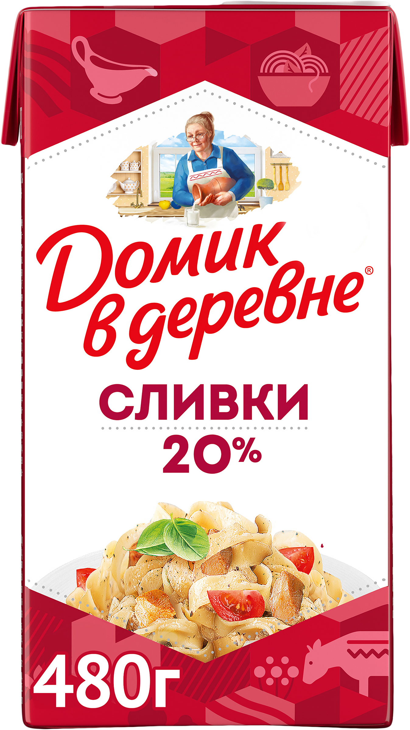 Изображение товара Сливки ДОМИК В ДЕРЕВНЬЕ 20% жирности стерилизованные в тетра-паке Изображение товара Сливки ДОМИК В ДЕРЕВНЬЕ 20% жирности стерилизованные в тетра-паке