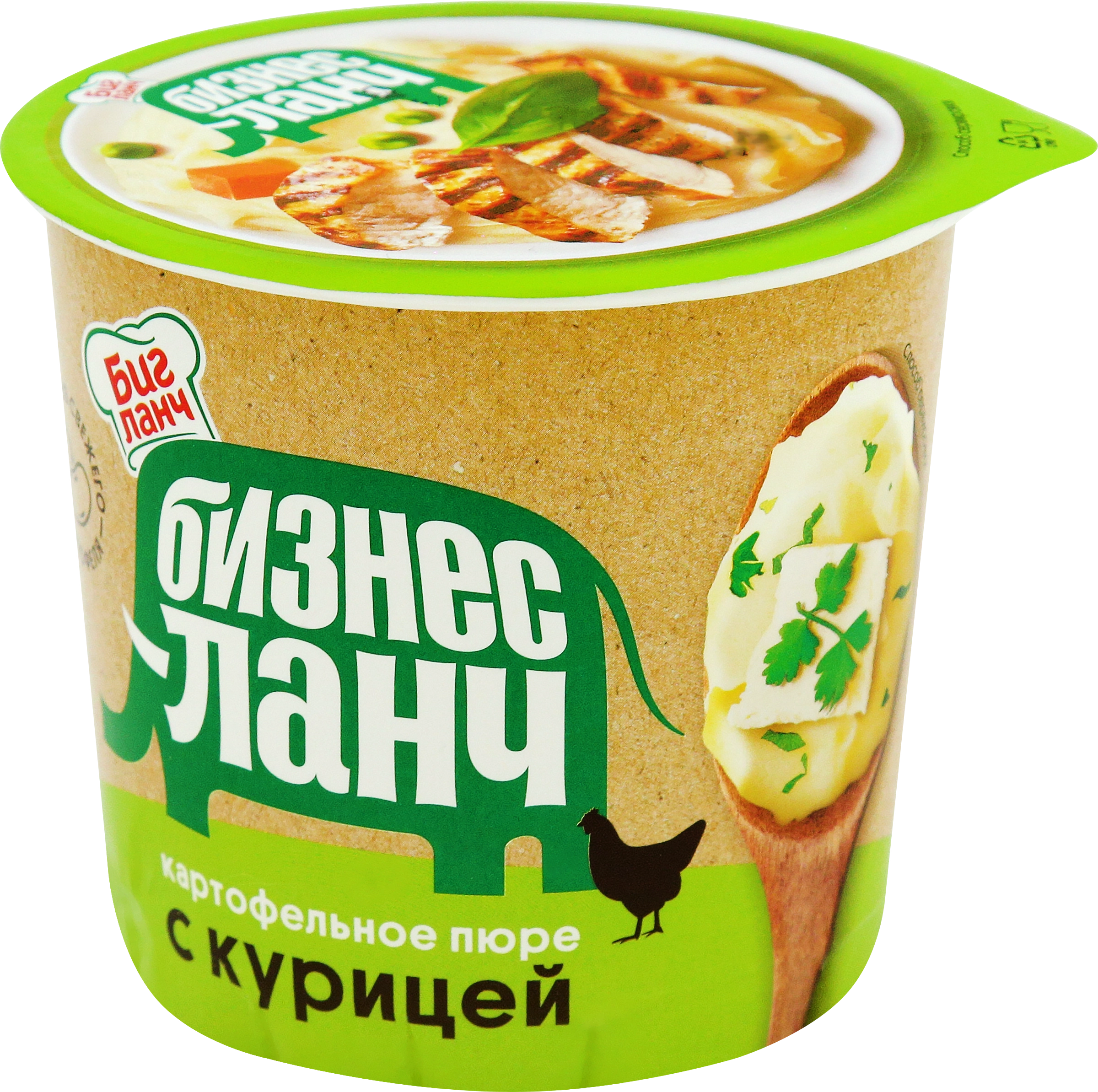 Пюре картофельное БИЗНЕС ЛАНЧ с курицей, 40г - купить с доставкой в Москве  и области по выгодной цене - интернет-магазин Утконос