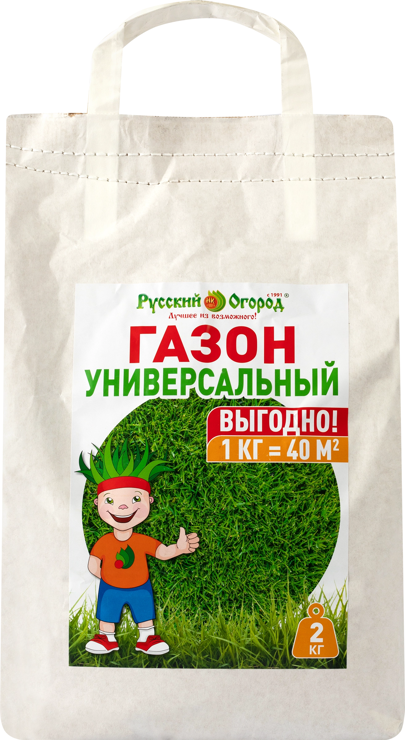 Трава газонная РУССКИЙ ОГОРОД Газон Универсальный, Арт. 86210002, 2кг -  купить с доставкой в Москве и области по выгодной цене - интернет-магазин  Утконос