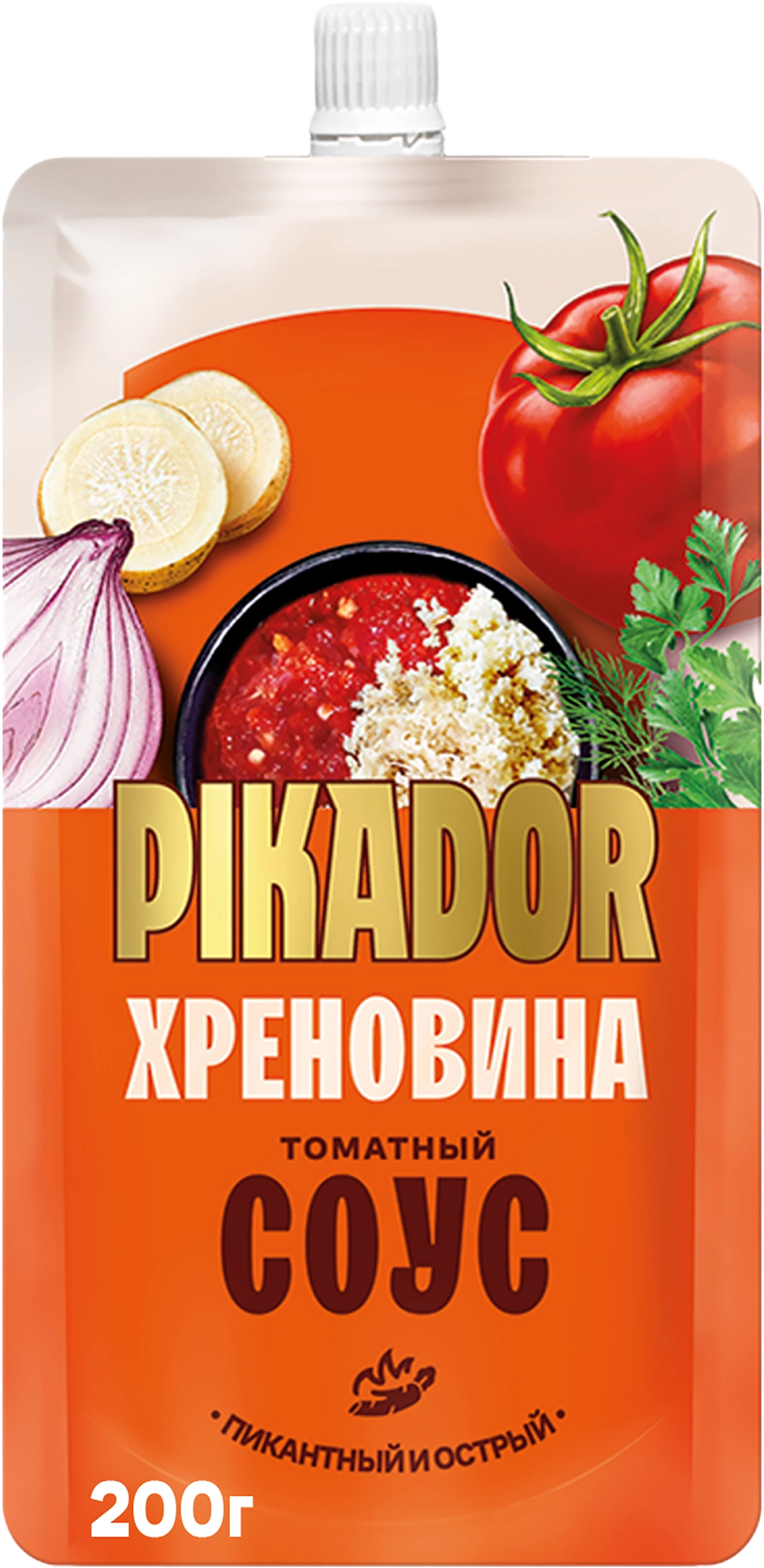 Соус ПИКАДОР Хреновина, острый, 200г - купить с доставкой в Москве и  области по выгодной цене - интернет-магазин Утконос