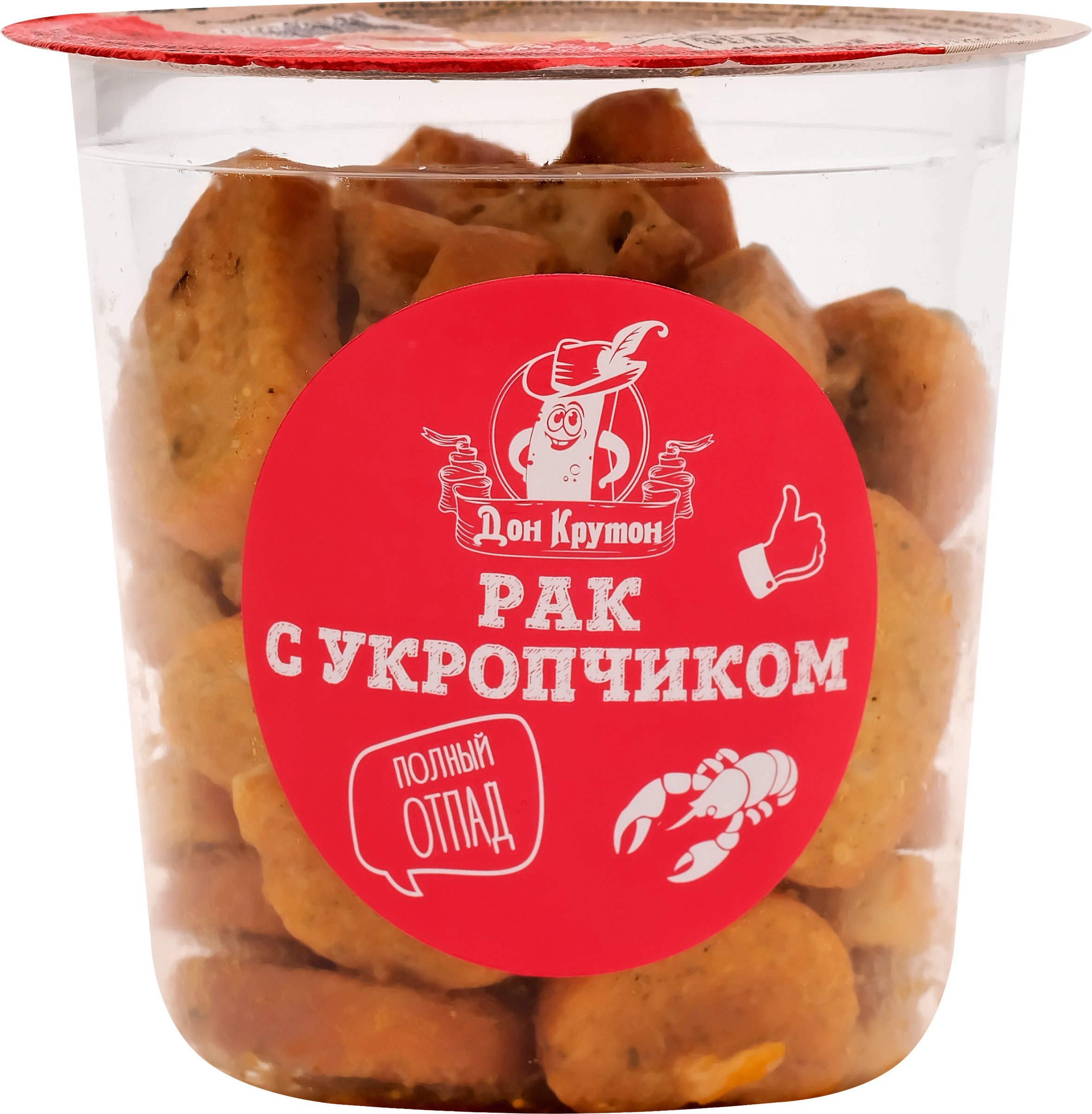 Сухарики багетные ДОН КРУТОН со вкусом рака с укропчиком, 100г - купить с  доставкой в Москве и области по выгодной цене - интернет-магазин Утконос