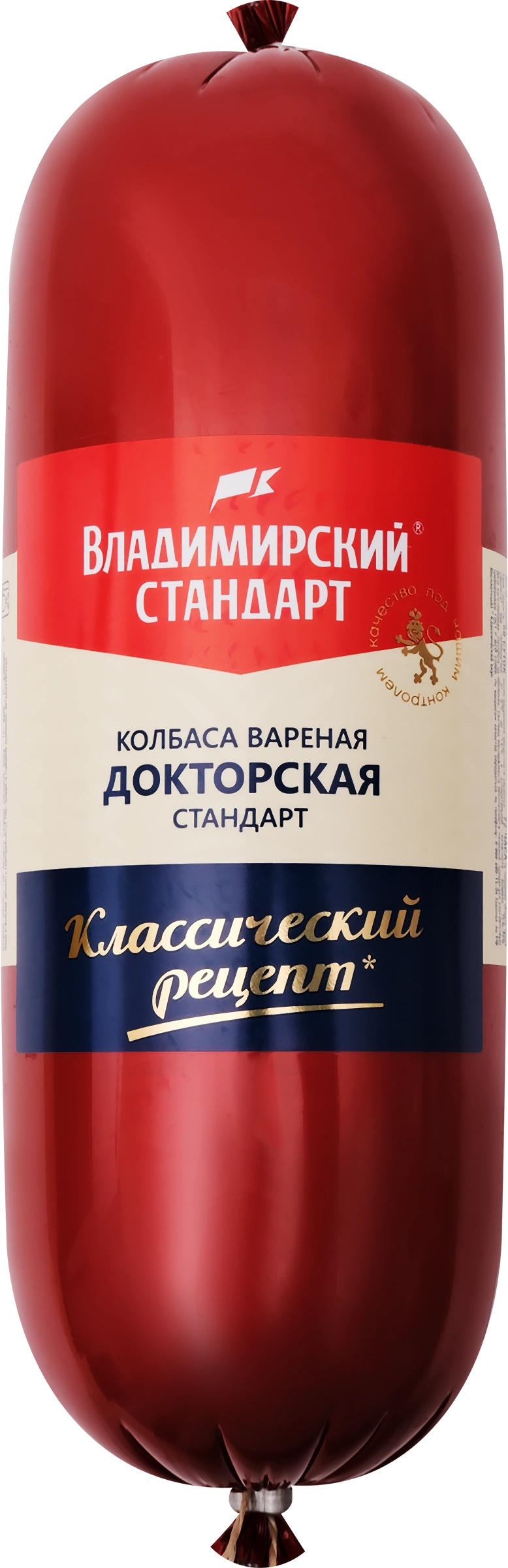 Колбаса ВЛАДИМИРСКИЙ СТАНДАР Классическая вар ц/ф вес до 600г - купить с  доставкой в Москве и области по выгодной цене - интернет-магазин Утконос