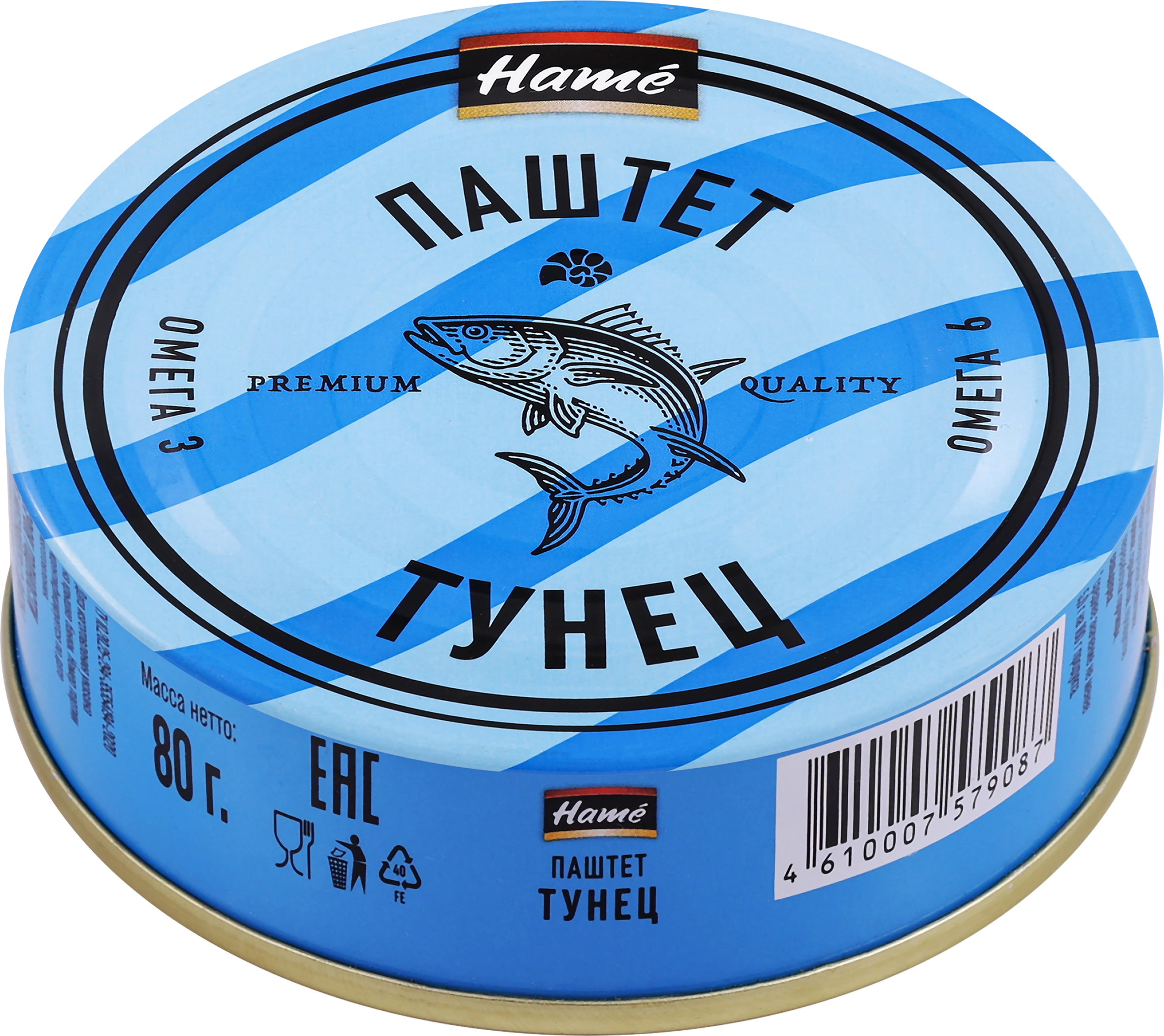 Паштет рыбный HAME Тунец, 80г - купить с доставкой в Москве и области по  выгодной цене - интернет-магазин Утконос