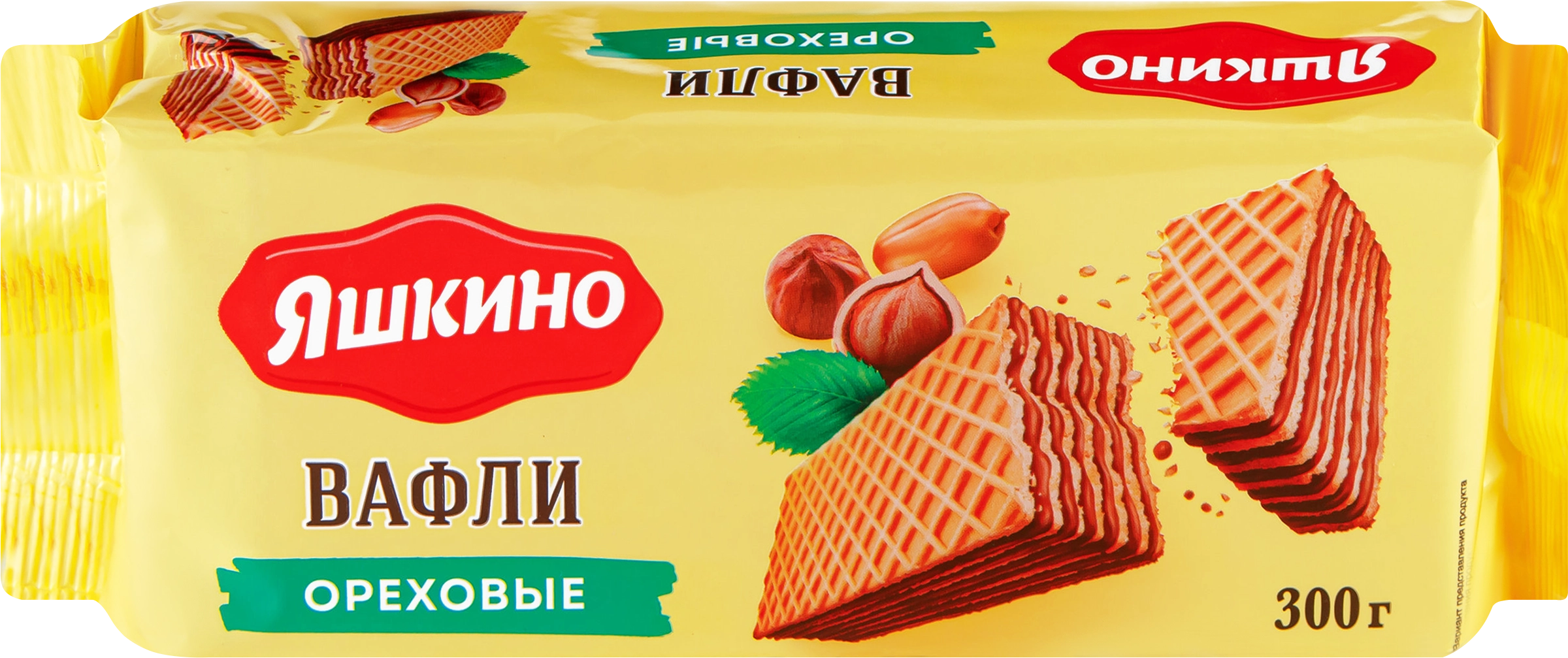 Вафли ЯШКИНО Ореховые, 300г - купить с доставкой в Москве и области по  выгодной цене - интернет-магазин Утконос