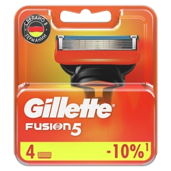 Кассеты сменные для бритья GILLETTE Fusion5, 4шт