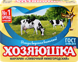 Маргарин ХОЗЯЮШКА Сливочный 60%, 200г, вид