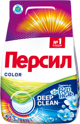 Стиральный порошок для цветного белья ПЕРСИЛ Color Свежесть от ВЕРНЕЛЬ, автомат, 3кг, крупный план