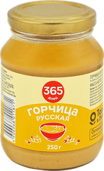 Горчица 365 ДНЕЙ Русская, 250г, фотография