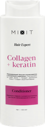 Бальзам-ополаскиватель для волос MIXIT Hair Expert Ламинирующий, с коллагеном и кератином, 400мл, фото