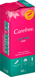 Прокладки ежедневные CAREFREE Cotton Fresh с экстрактом хлопка, 20шт, картинка