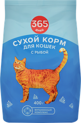 Корм сухой для кошек 365 ДНЕЙ с рыбой, 400г, вид