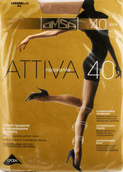 Колготки женские OMSA Attiva 40 den caramello 4, изображение
