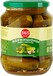Корнишоны маринованные 365 ДНЕЙ, 720мл, крупный план