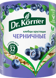 Хлебцы DR KORNER Злаковый коктейль черничный, 100г, картинка
