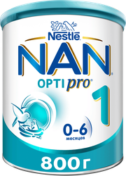 Смесь молочная NAN 1 OptiPro, с рождения, 800г, картинка