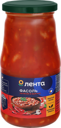 Фасоль печеная ЛЕНТА в аджике, 530г, вид
