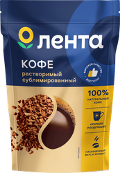 Кофе растворимый ЛЕНТА сублимированный, 180г, вид