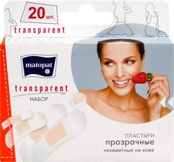 Пластыри MATOPAT Transparent, 20шт