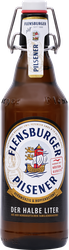 Пиво светлое FLENSBURGER Pilsener фильтрованное пастеризованное 4,8%, 0.5л, фото