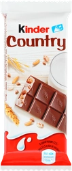 Шоколад KINDER Chocolate Country с молочно-злаковой начинкой, 23,5г