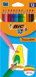 Карандаши цветные BIC Kids Tropicolors 12 цветов