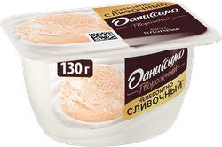 Десерт творожный ДАНИССИМО со вкусом пломбира 5,4%, без змж, 130г, вид