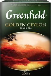 Чай черный GREENFIELD Golden Ceylon листовой, 200г