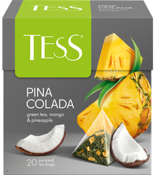 Чай зеленый TESS Pina Coladа, 20пир, детальное фото