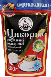 Цикорий растворимый РУССКИЙ ЦИКОРИЙ натуральный порошкообразный, 200г, крупный план