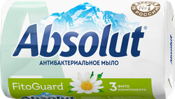 Туалетное мыло ABSOLUT Nature Ромашка антибактериальное, 90г, крупный план