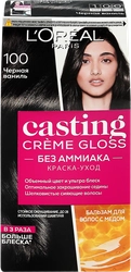 Краска-уход для волос CASTING CREME GLOSS 100 Черная ваниль, без аммиака, 160мл
