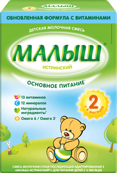 Смесь молочная МАЛЫШ ИСТРИНСКИЙ 2, с 6 месяцев, 350г, крупный план