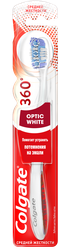 Зубная щетка COLGATE 360 Optic White отбеливающая, средней жесткости, фотография