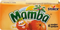 Конфеты жевательные MAMBA, 26,5г, крупный план