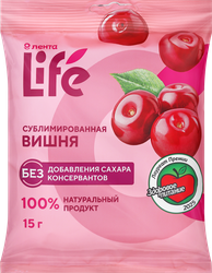 Вишня сублимированная ЛЕНТА LIFE без косточки, 15г, фото