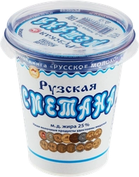 Сметана РУЗСКИЙ Рузская 25%, без змж, 175г