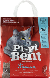 Наполнитель бентонитовый для кошачьего туалета PI-PI-BENT комкующийся, 5кг, крупный план