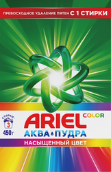 Стиральный порошок для цветного белья ARIEL Color, автомат, 450г, картинка