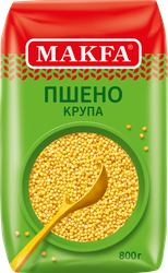Пшено MAKFA шлифованное высший сорт, 800г, крупный план