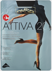 Колготки женские OMSA Attiva 20 den nero 5, вид