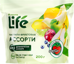 Пастила фруктовая ЛЕНТА LIFE Ассорти, 200г, фото