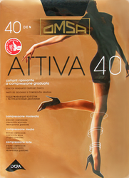 Колготки женские OMSA Attiva 40 den nero 4, фото