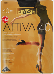 Колготки женские OMSA Attiva 40 den nero 3, картинка