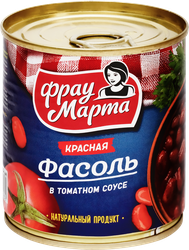 Фасоль красная ФРАУ МАРТА в томатном соусе, 310г, фото