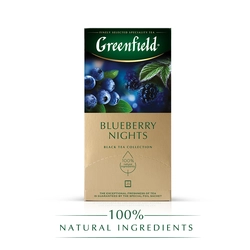 Чай черный GREENFIELD Blueberry Nights, 25пак