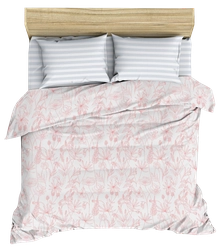 Комплект постельного белья 2-спальный HOME CLUB Flora бязь, Арт. PL002