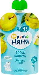Пюре фруктовое ФРУТОНЯНЯ Яблоко, с 4 месяцев, 90г