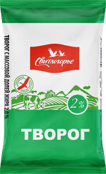 Творог СВИТЛОГОРЬЕ Столовый 2%, без змж, 180г, изображение