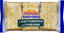 Блинчики МОРОЗКО с картофелем и грибами, 210г, вид